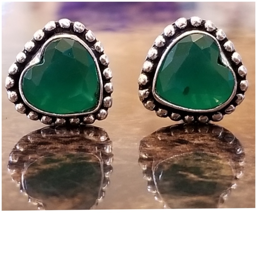 Genuine Natural Zakota Emerald Cufflinks